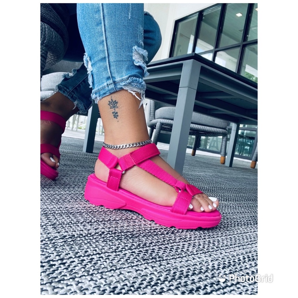 Pink sandals